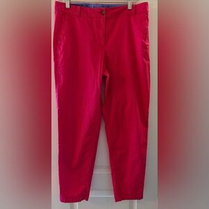 Talbots Hot Pink Weekend Chino Straight-Leg Cotton Pants